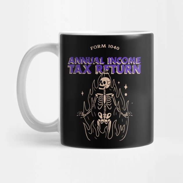 Form 1040 – Tax Return Hellfire Skeleton by Stylecombinator